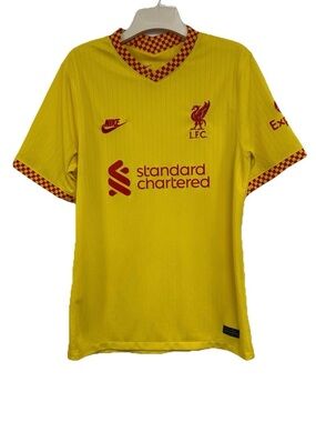 Liverpool FC Football Soccer Jersey Shirt Adult M Yellow Futball 2021 2022 Third